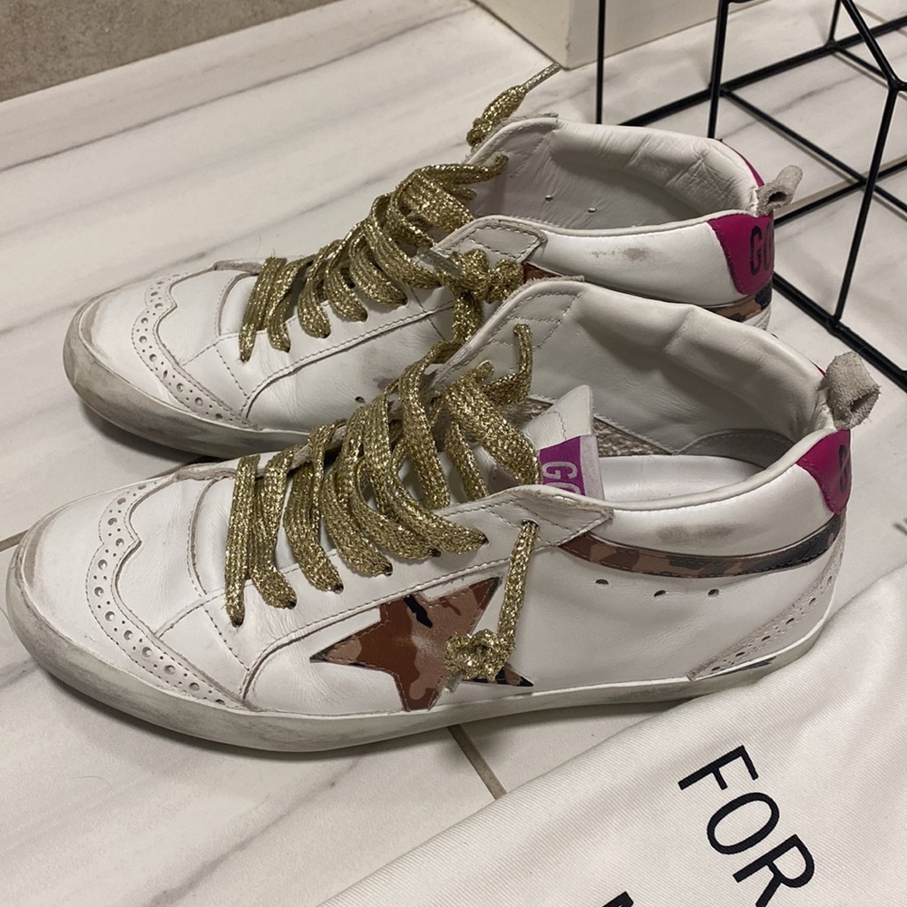 Golden Goose Mid Star Sneakers - 100% Authentic